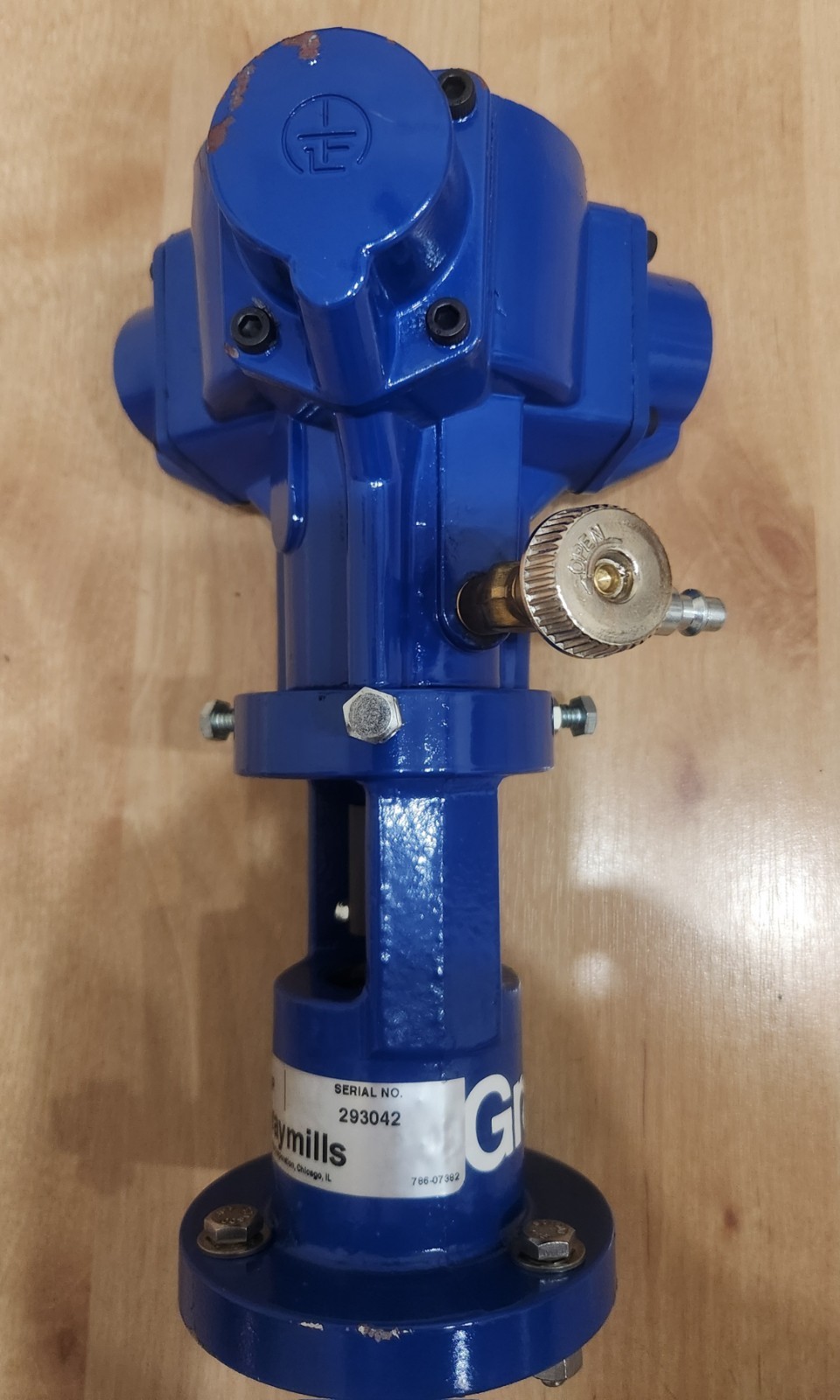 Graymills A-42971-GAMP Air Operated Agitator Pump Piston Mixing Motor New Open