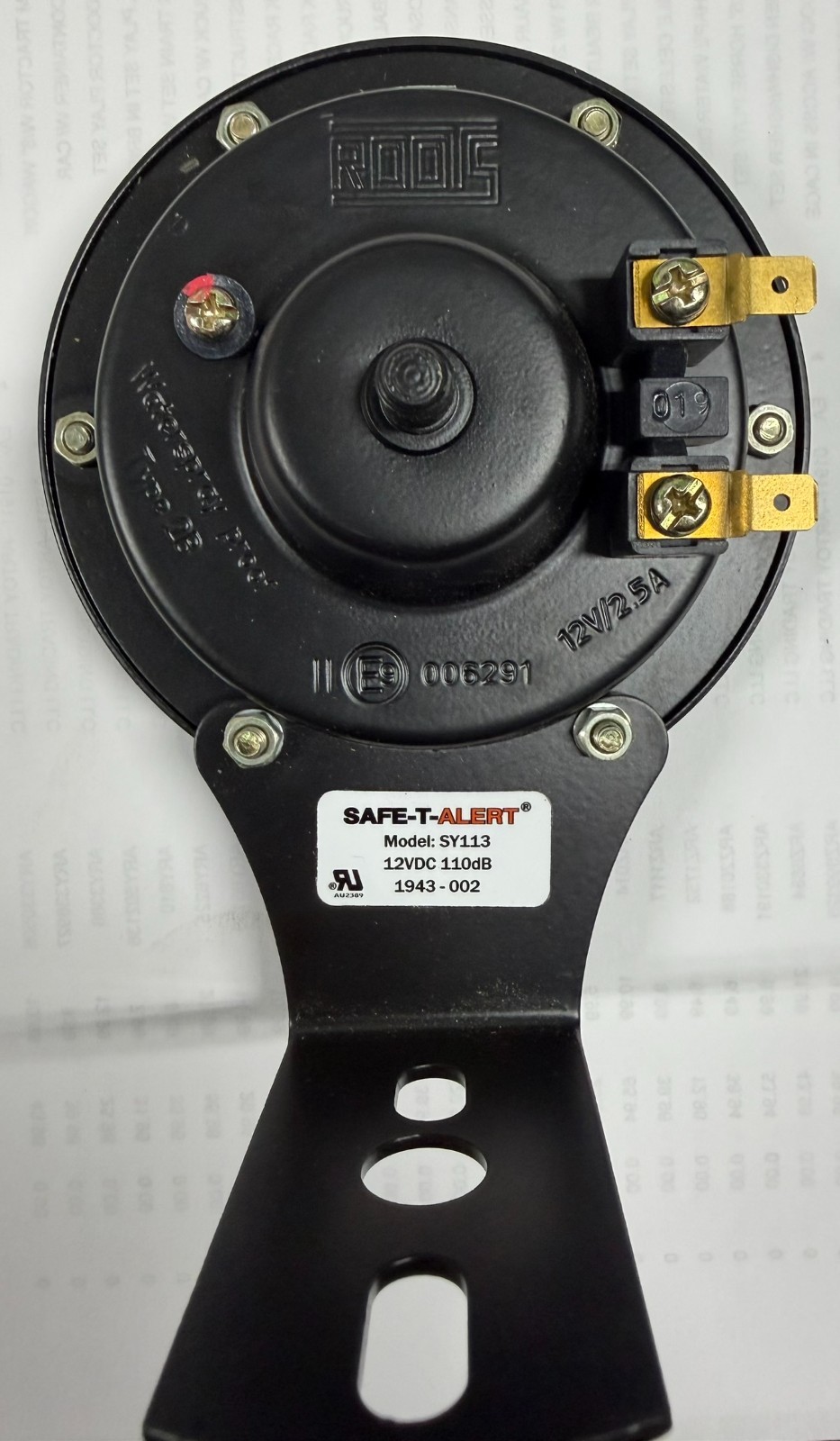 Horn SAFE-T-ALERT 12VDC 110DB SY113 FREE SHIPPING