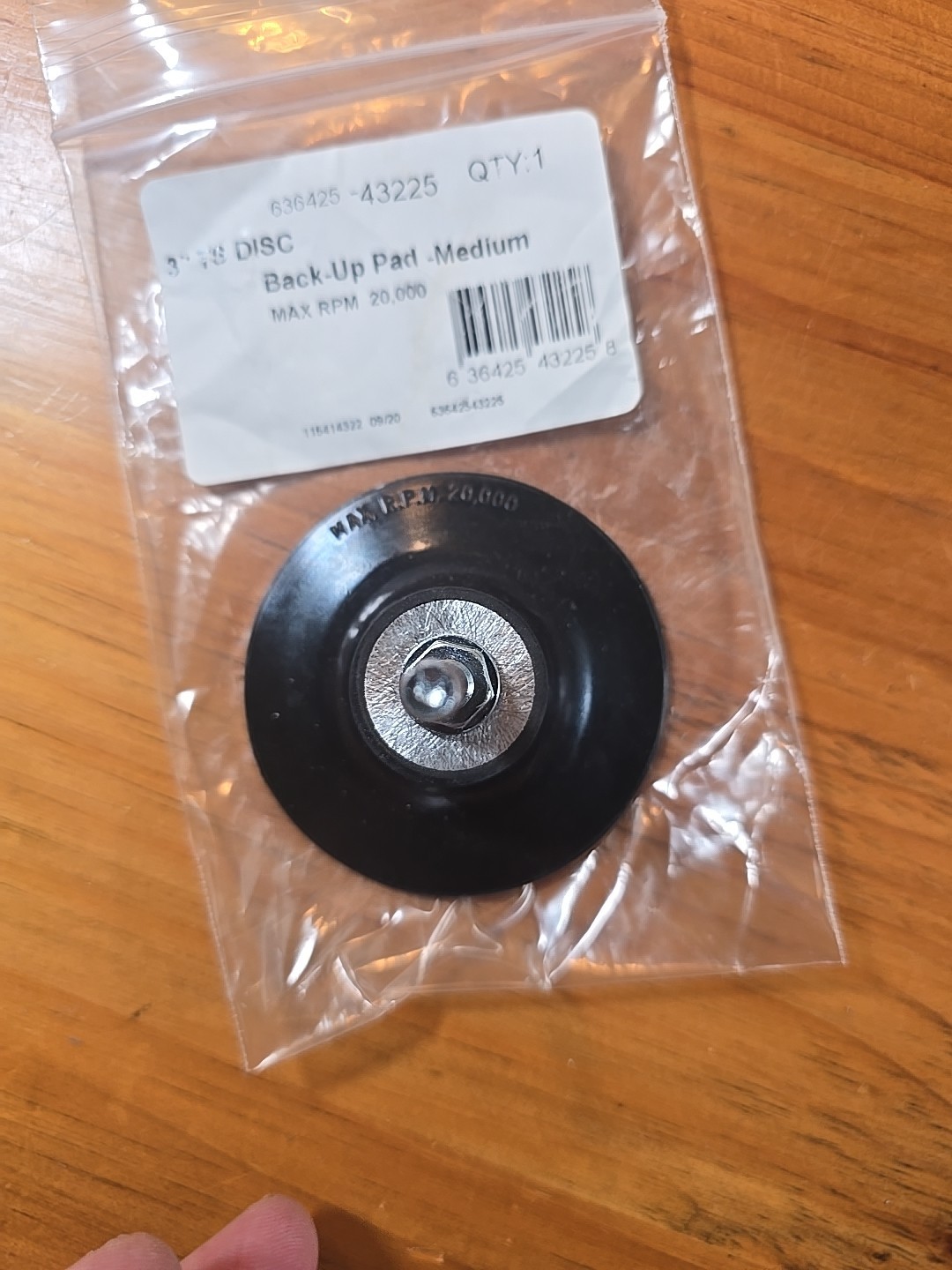 Norton Abrasives 63642543225 Quick Chang Disc Backup Pad, 3D, Ts. .PS