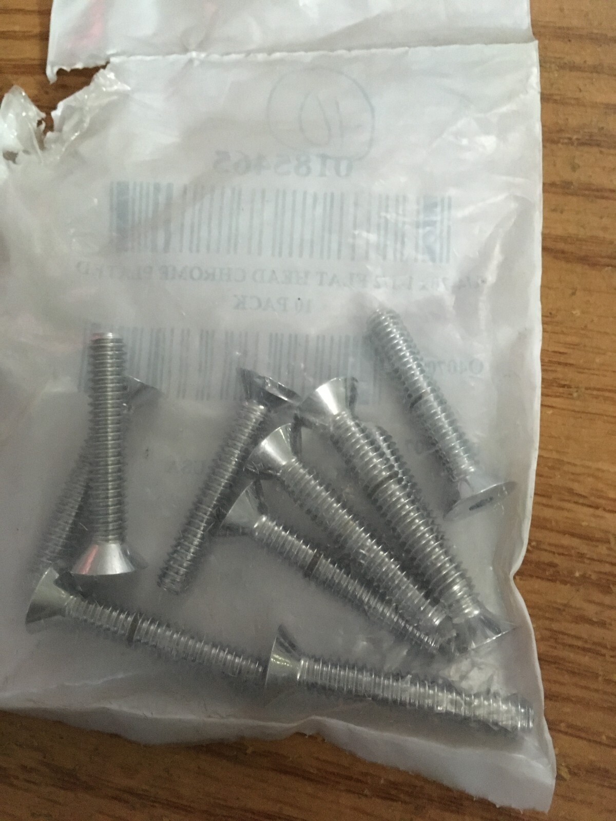 (10) 1/4″-20 x 1-1/2″ ASTM F835 Hex Drive Chrome Finish Alloy Steel Flat Socket