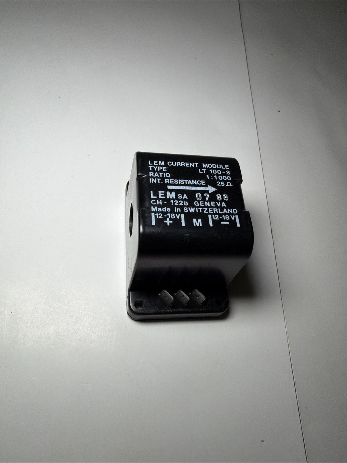 LEM Current Transformer Module LT-100-S Ratio 1:1000 25 Ohms Switzerland