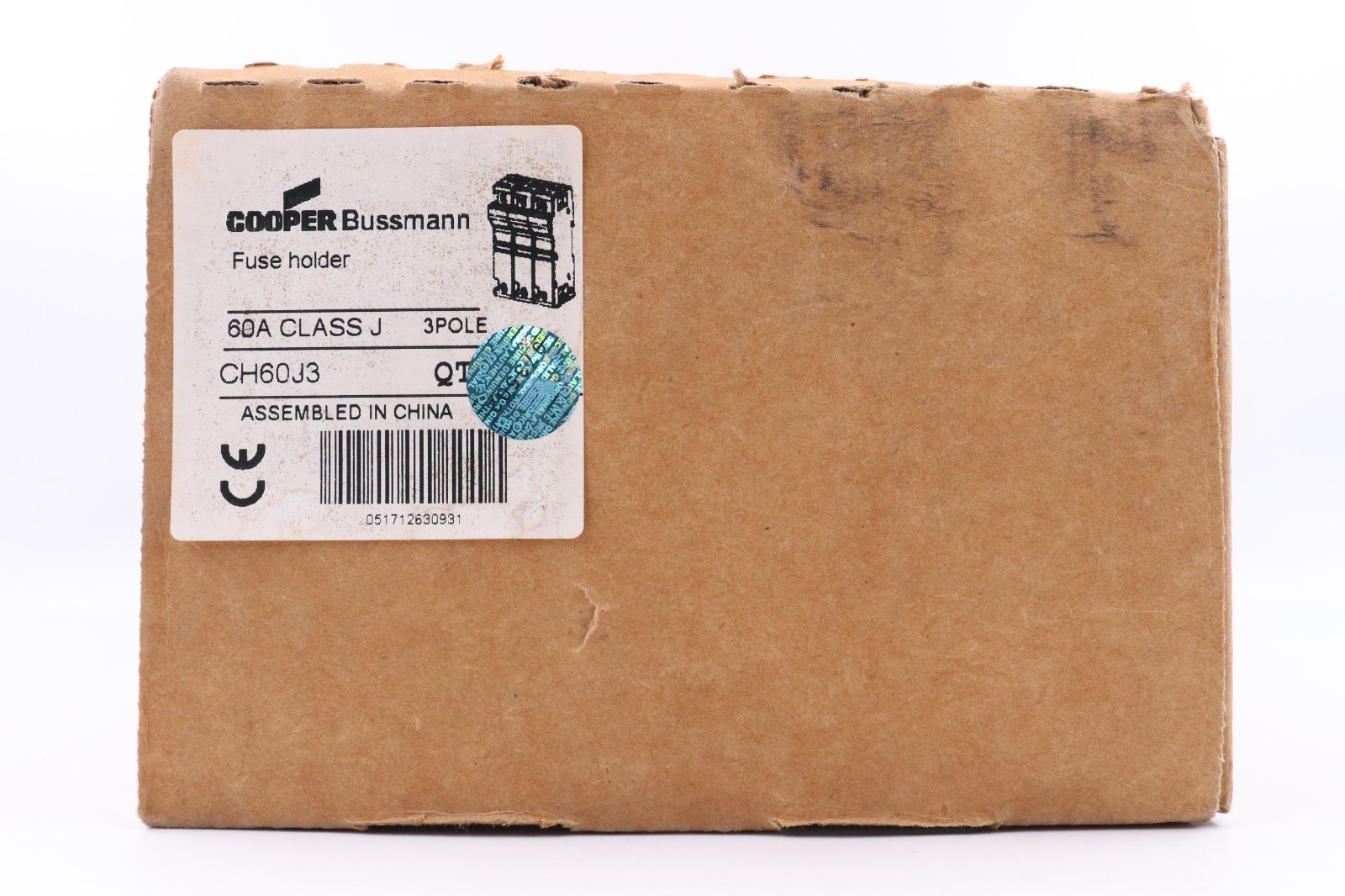 BUSSMANN CH60J3 60A 3-POLE FUSE HOLDER, CLASS J