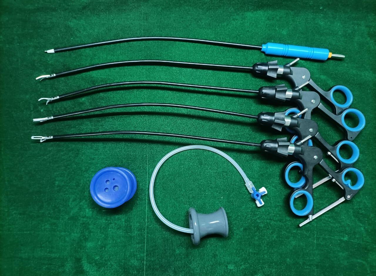 Laparoscopic SILS Single Incision Port For Gallbladder Surgical Instruments Set