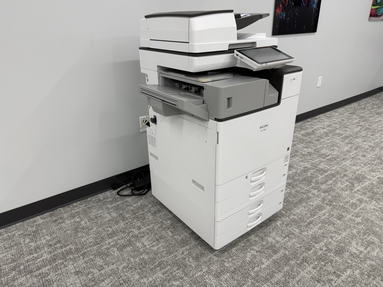 Ricoh IM C3000 Color Copier Printer Scanner Finisher / Only 28k Meter