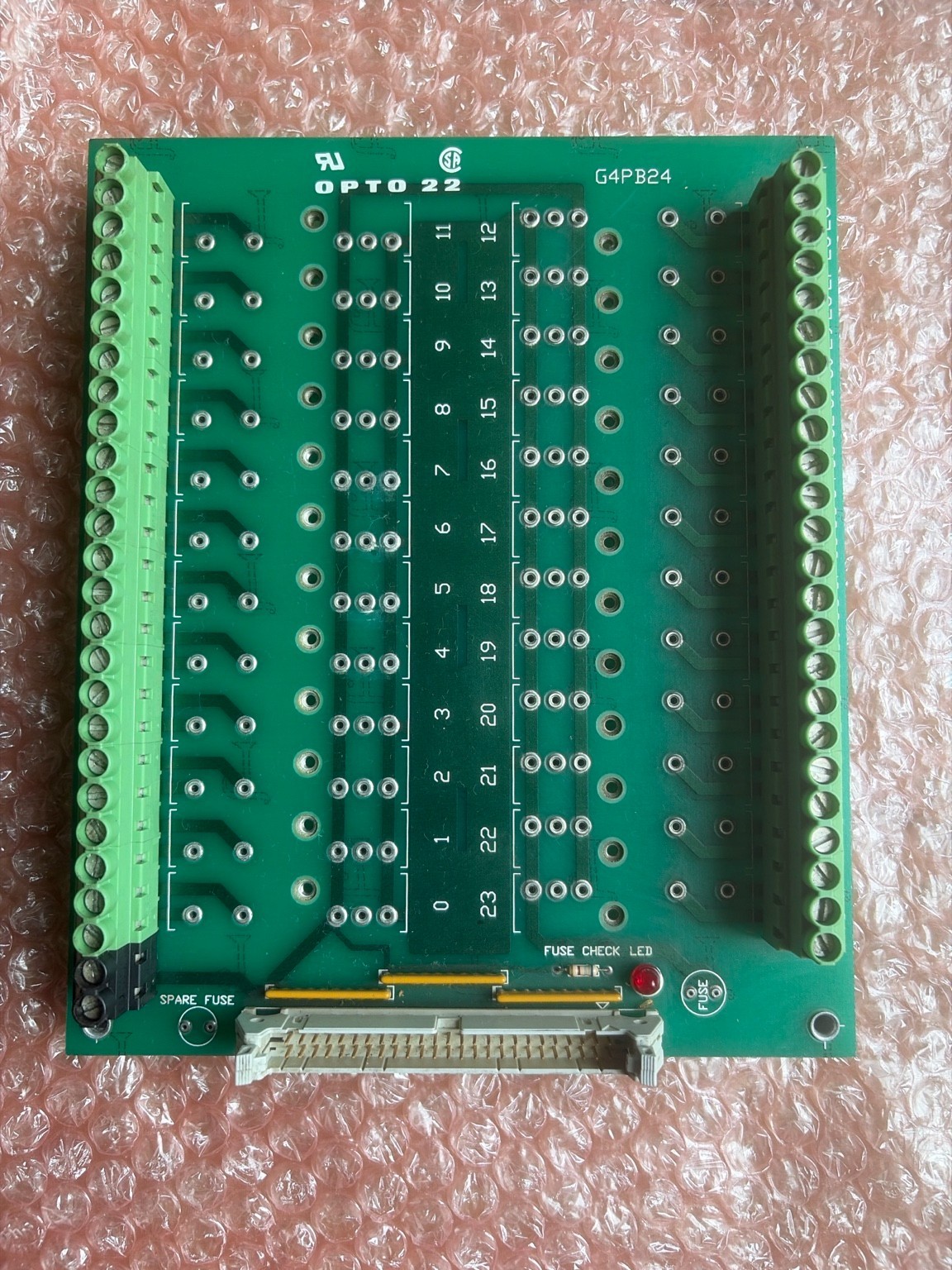 OPTO 22 G4PB24 24 Position I/O Rack Backplane Module Mount Board w/ Terminals