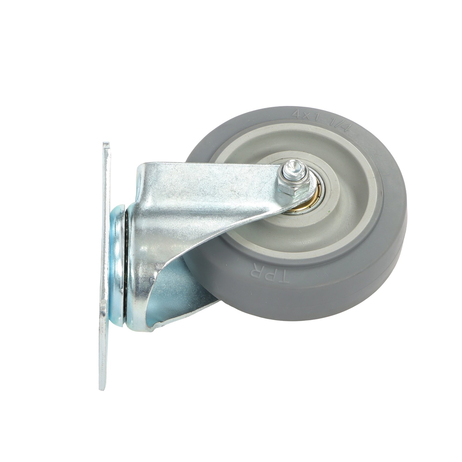 4 Pcs 4 Inch Heavy Duty Swivel Caster Wheels 1200Lbs Two Straight, Two Inclined