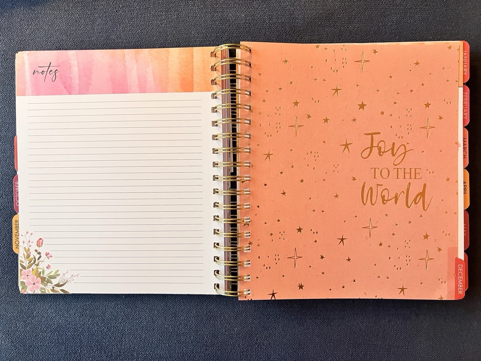 17 Month 2026-2027 Planner Scripture Weekly Planning Rose Flower Proverbs 16:3