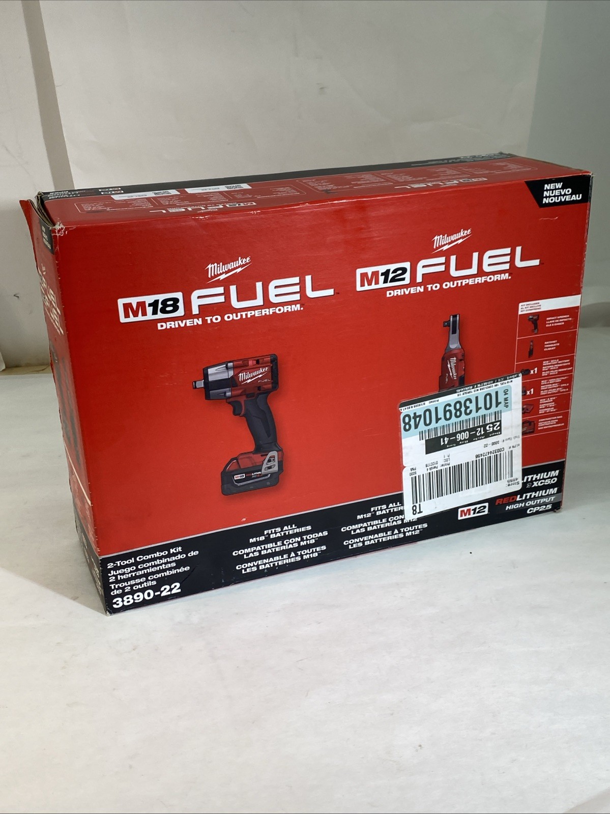 Milwaukee 3890-22 M18 FUEL & M12 FUEL 2-Tool Cordless Combo Kit