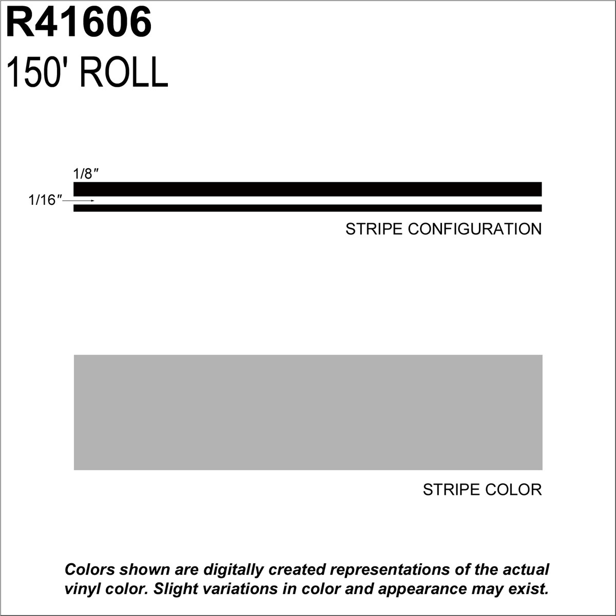 SHARPLINE CONVERTING INC MS, 1/4″ X 150′; Silver Metallic R41606