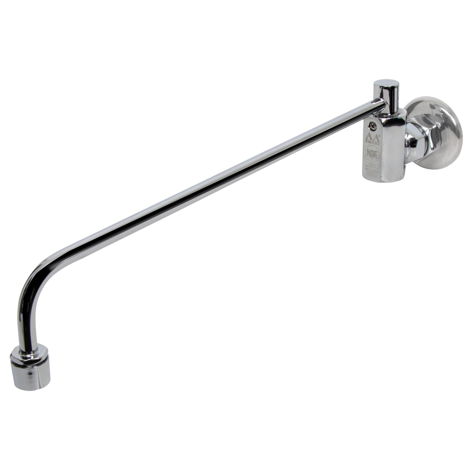 AA Faucet Wok Range Automatic No Lead Faucet 17″ Spout 3/8″ Male Inlet AA-511G