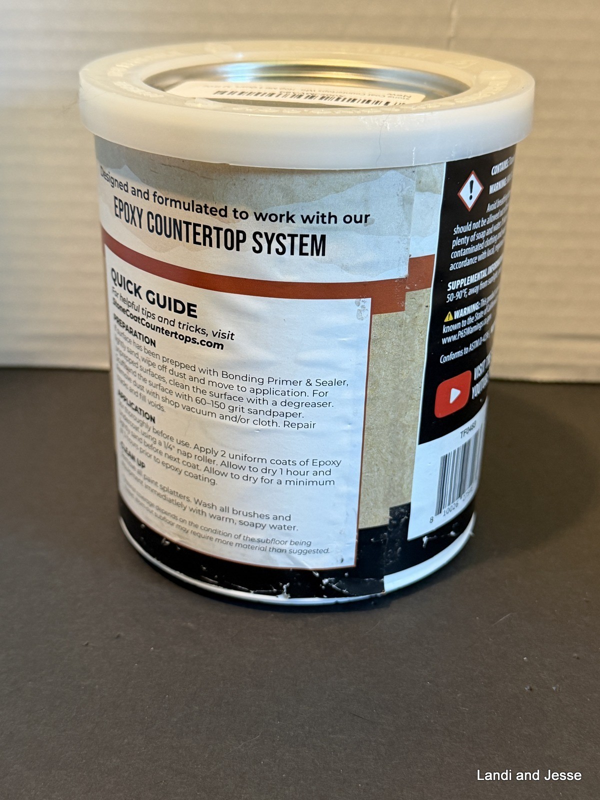 Stone Coat Countertops Epoxy Undercoat 1 Quart (32 Fl Oz White) High-Bond Epoxy
