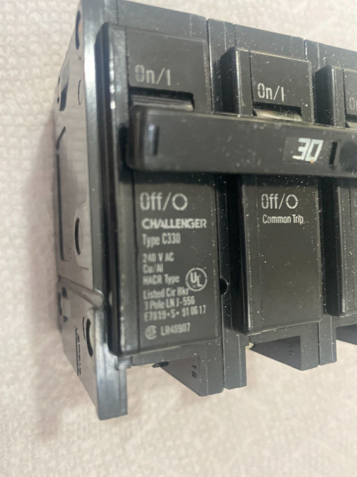 Challenger C330 Circuit braker 30 Amps 3 Pole NEW, open box
