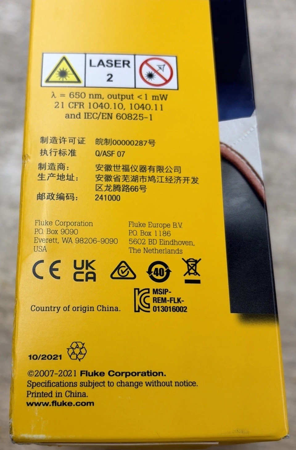 Fluke 561 HVAC Infrared & Contact Thermometer 40°F to 1022°F