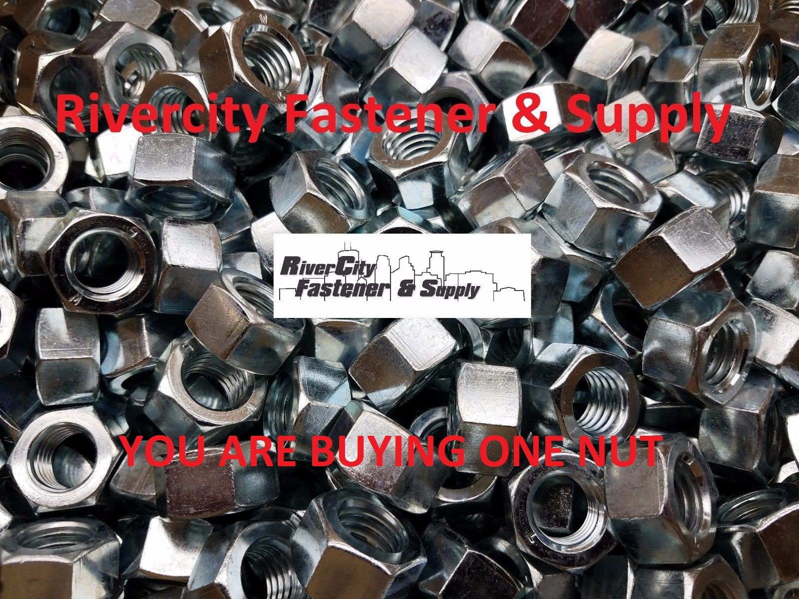 (1) 5/8-11 Left Hand Thread Hex Nut 5/8×11 With 15/16 Hex / Reverse Thread