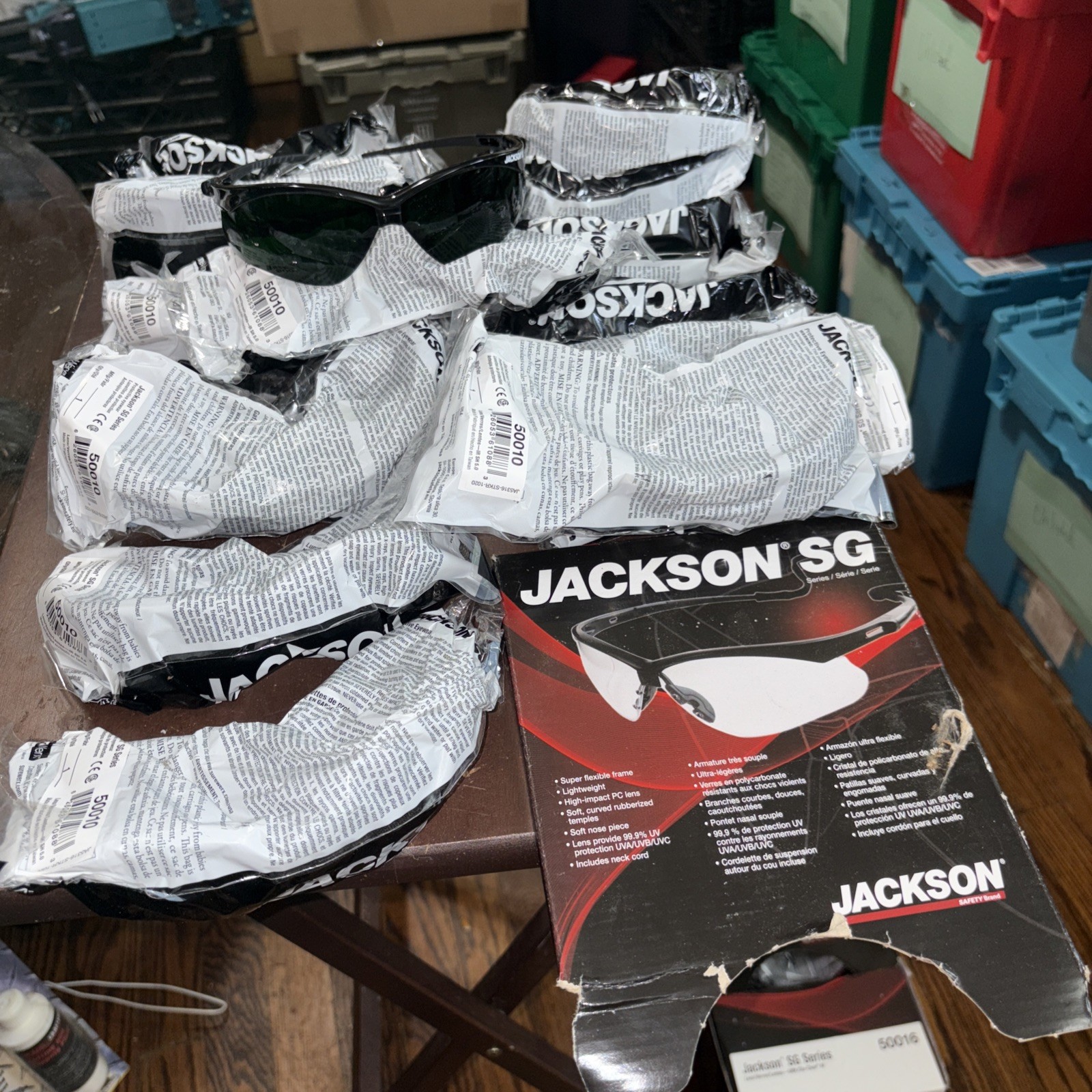 Lot Of (15) Jackson Safety Brand SG Series 50010 Lens IR SH 5.0 Lightweight NEW
