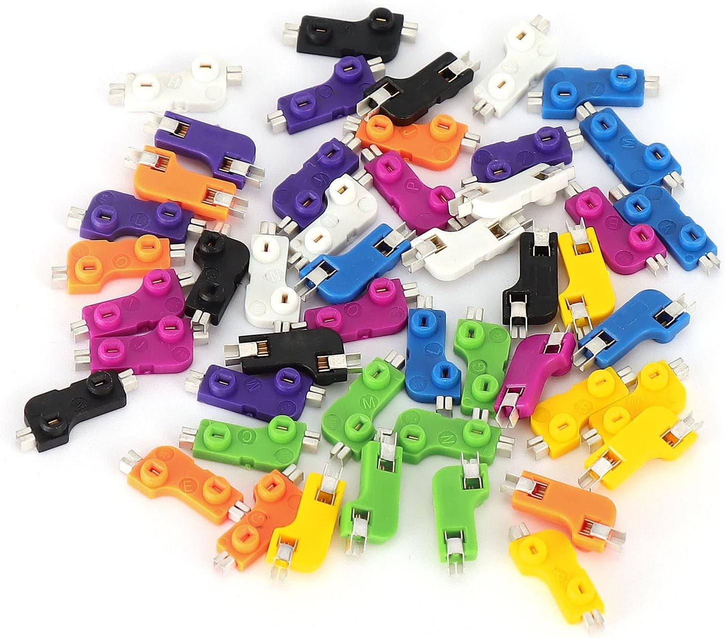 Hotswap MX PCB Socket Mechanical Keyboard Switches (Black, 110pcs Color: Black