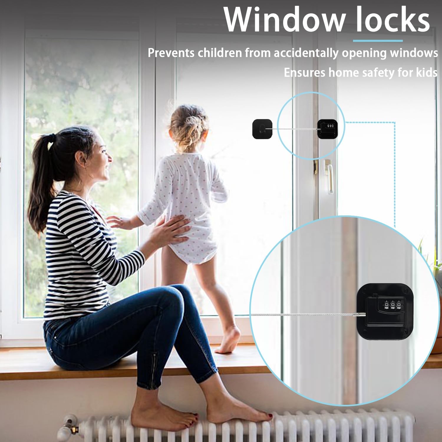 Fridge Lock Refrigerator Freezer Childproof Locks for Cabinets and Drawers Ea…