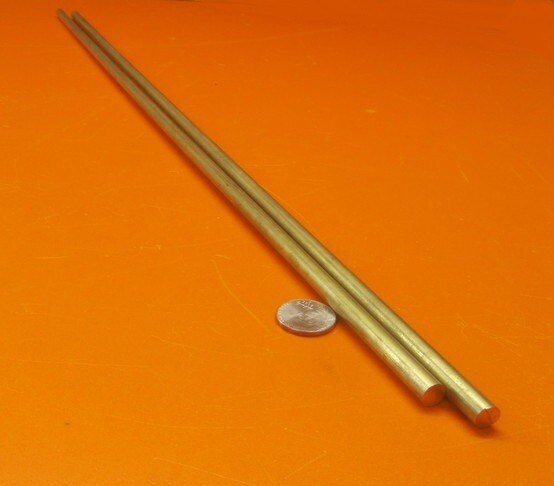 360 Brass Rod 5/16″ (.312″) Diameter x 24.0″ Length, 2 Pcs, 4 Ft