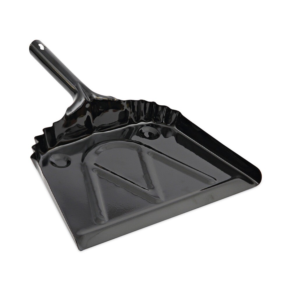 Boardwalk 04212EA 12″ Wide Metal Dust Pan w/ 2″ Handle – Black New