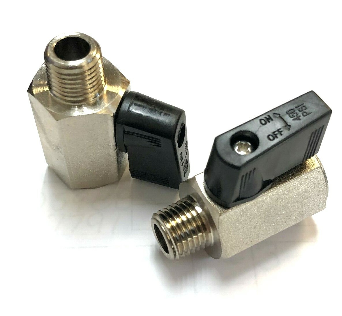 2 PACK – 132BV ROLAIR Short Mini Tank Ball Valve 1/4″ Male Pipe OEM Part