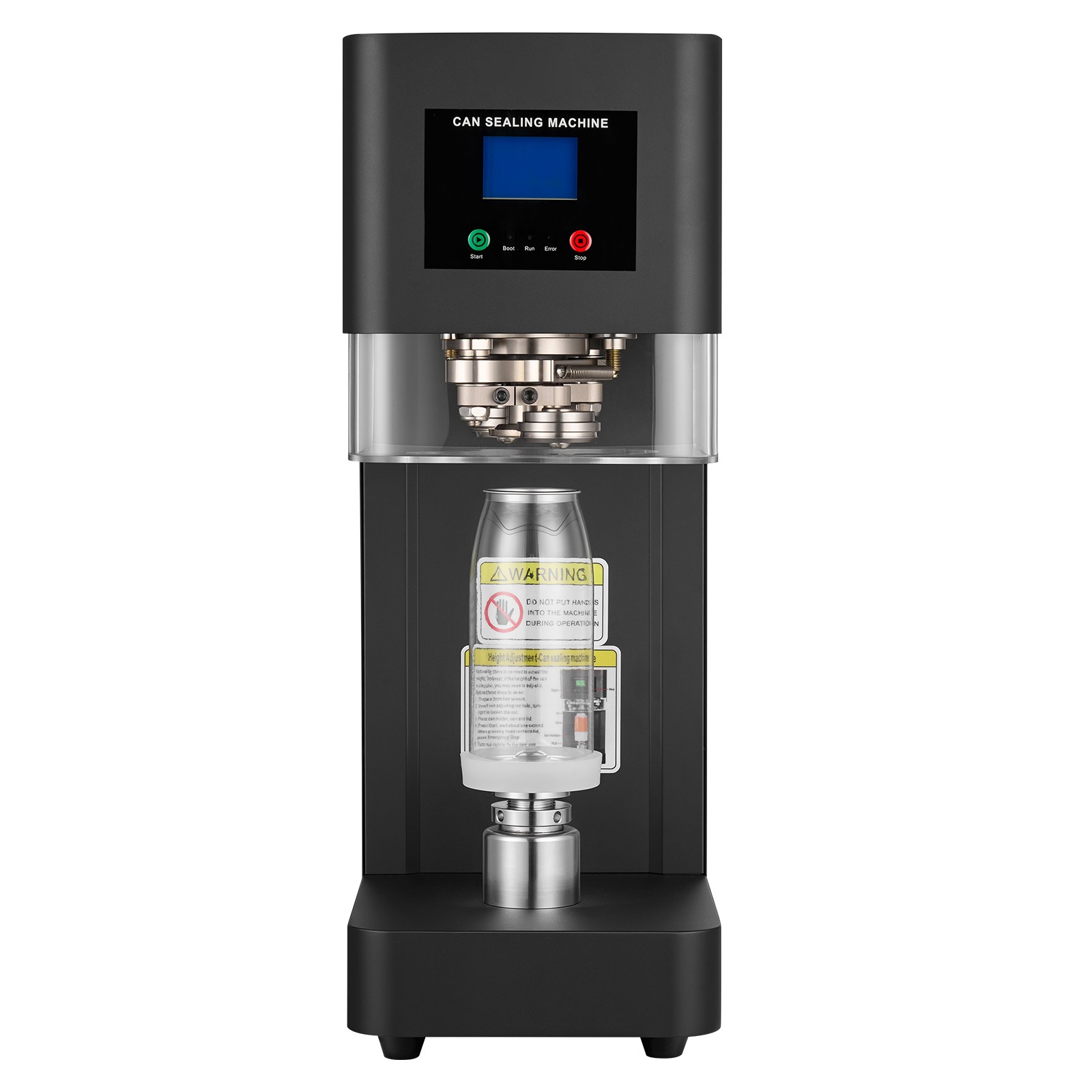 Uimoso Automatic Can Sealer Machine for Soda and Coffee Shops, Black