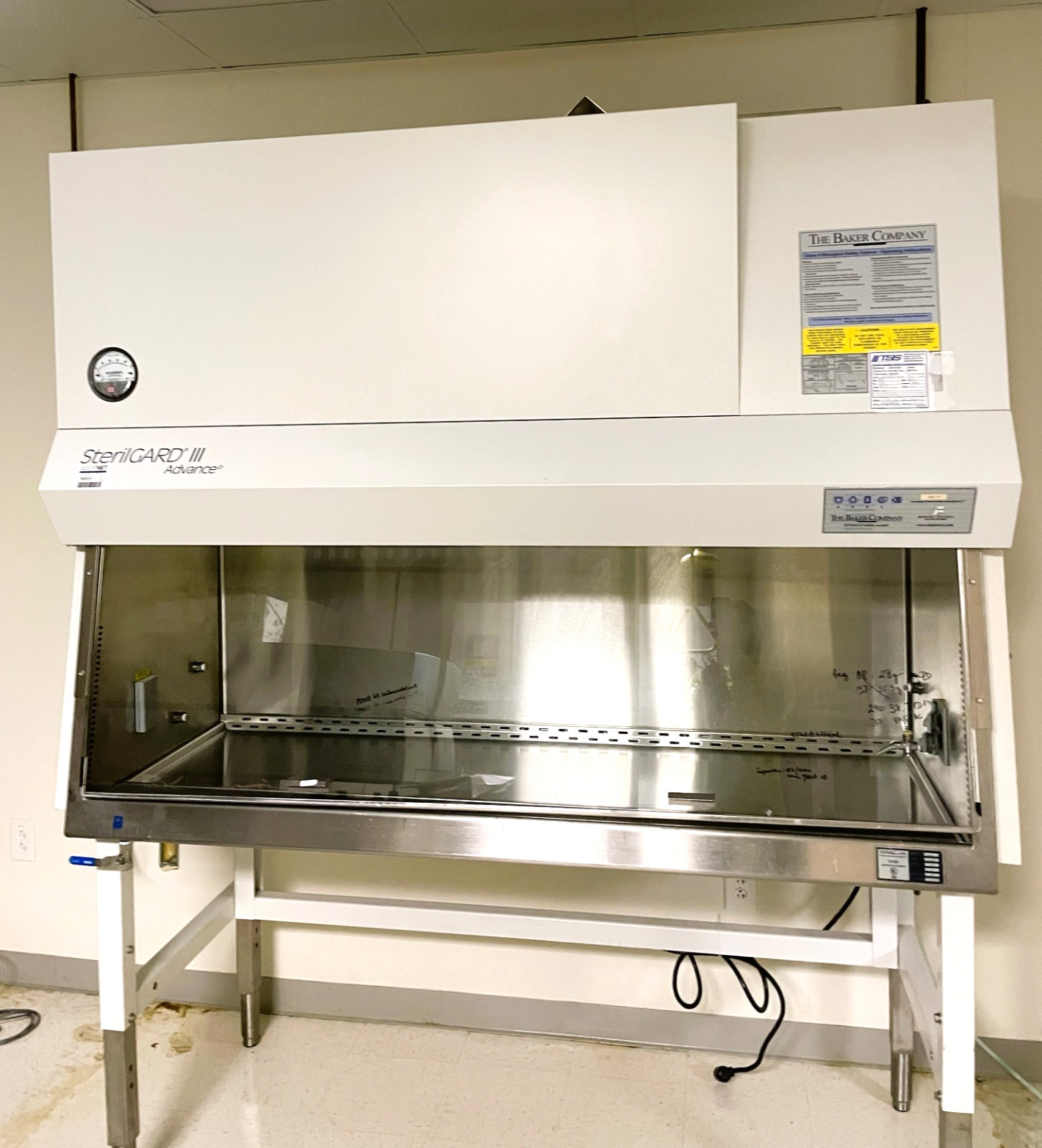 6Ft Baker SterilGard III Advance SG603 A/B3 Laboratory Biological Safety Cabinet