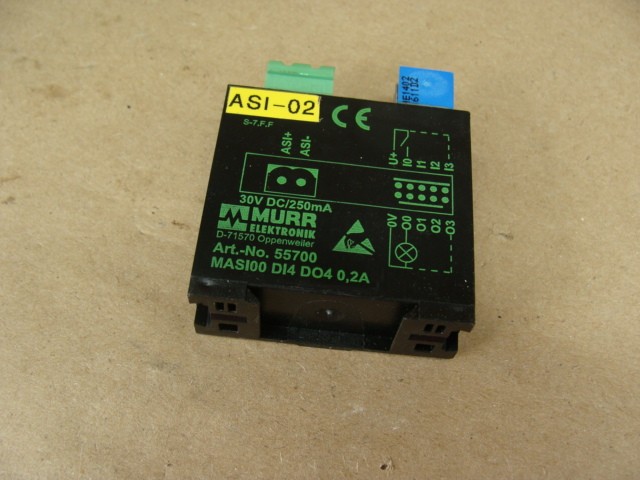 LOT OF 3 MURR ELEKTRONIK RELAYS D-71570 ART NO 55700 MASI00 DI14 DO4 0.2A 30VDC