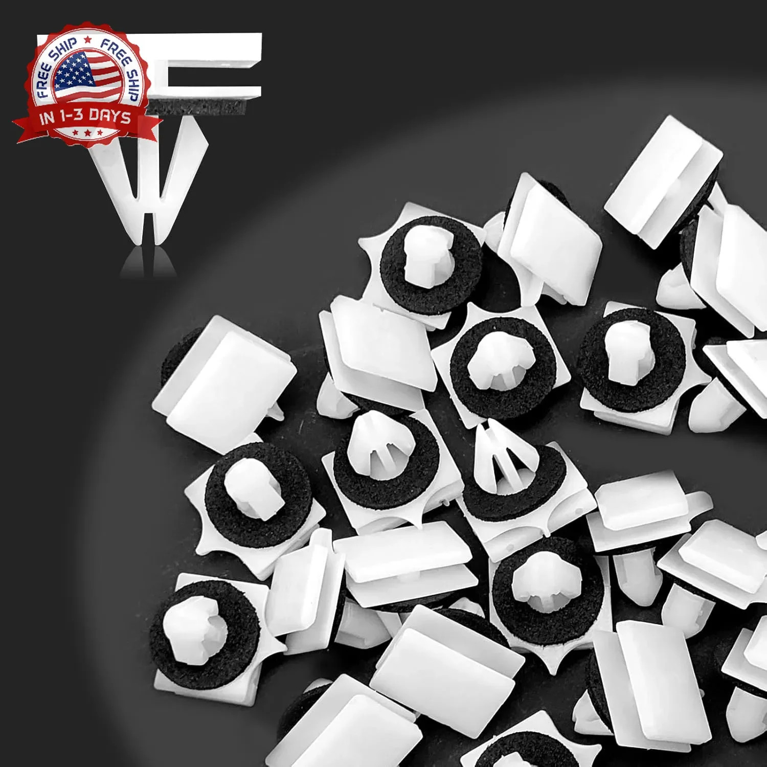 30PCS Rocker Panel Moulding Clips Nylon Panel Compatible with GM Chevrolt Avalan