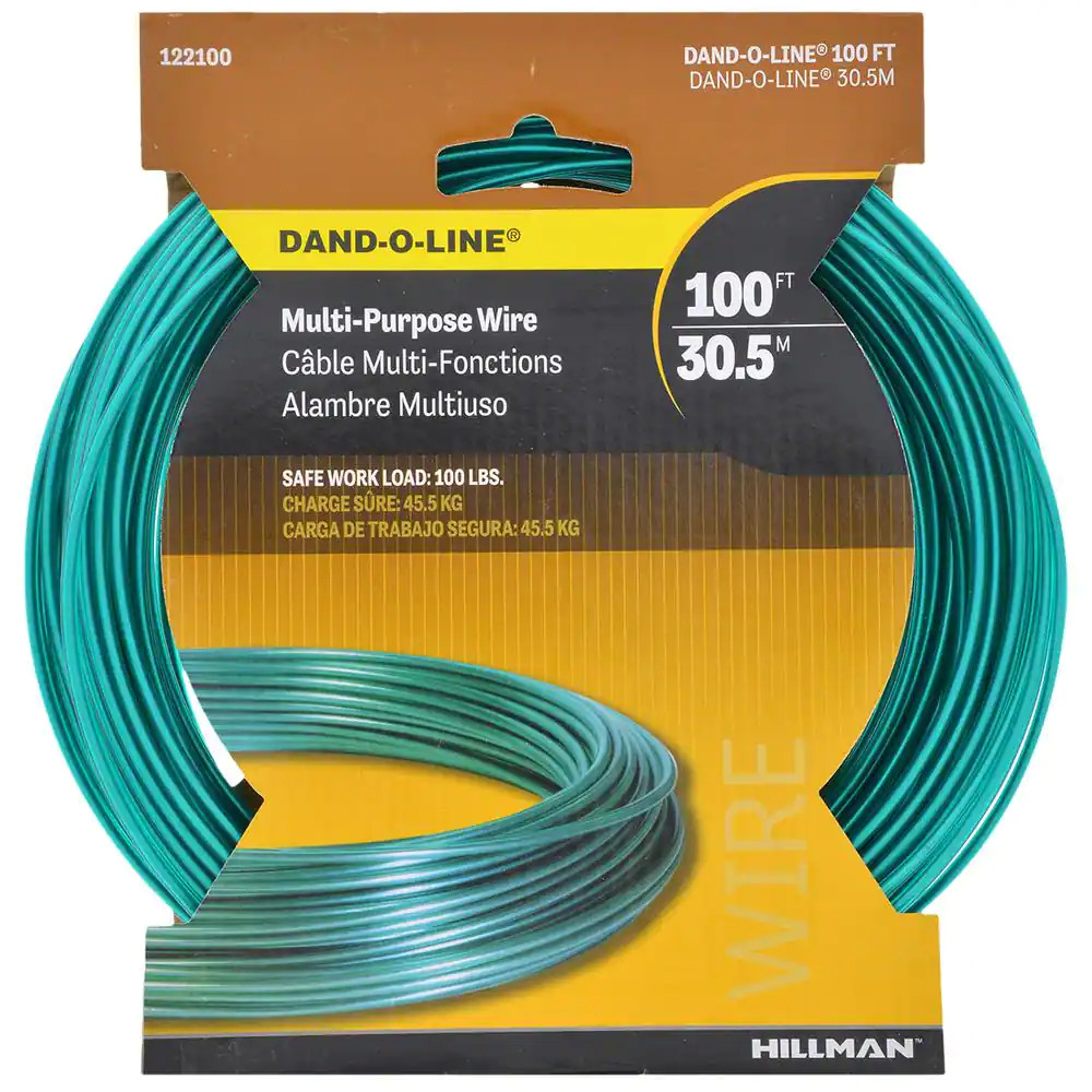100 Ft. 100 Lb. 14-Gauge Plastic-Coated Galvanized Wire