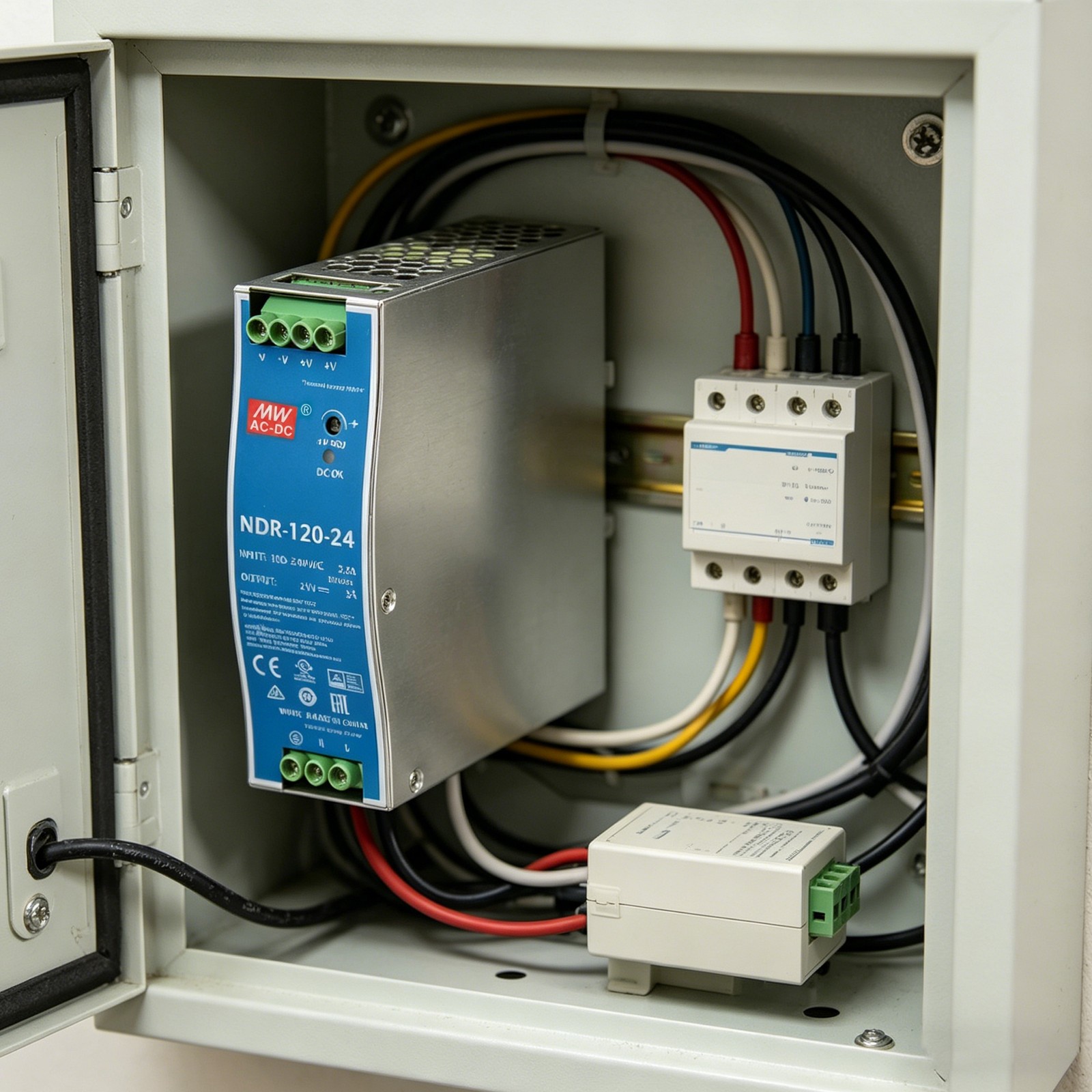 NDR-120-24 DIN Rail Mount AC-DC Switching Power Supply 24V 5A 120W US stock