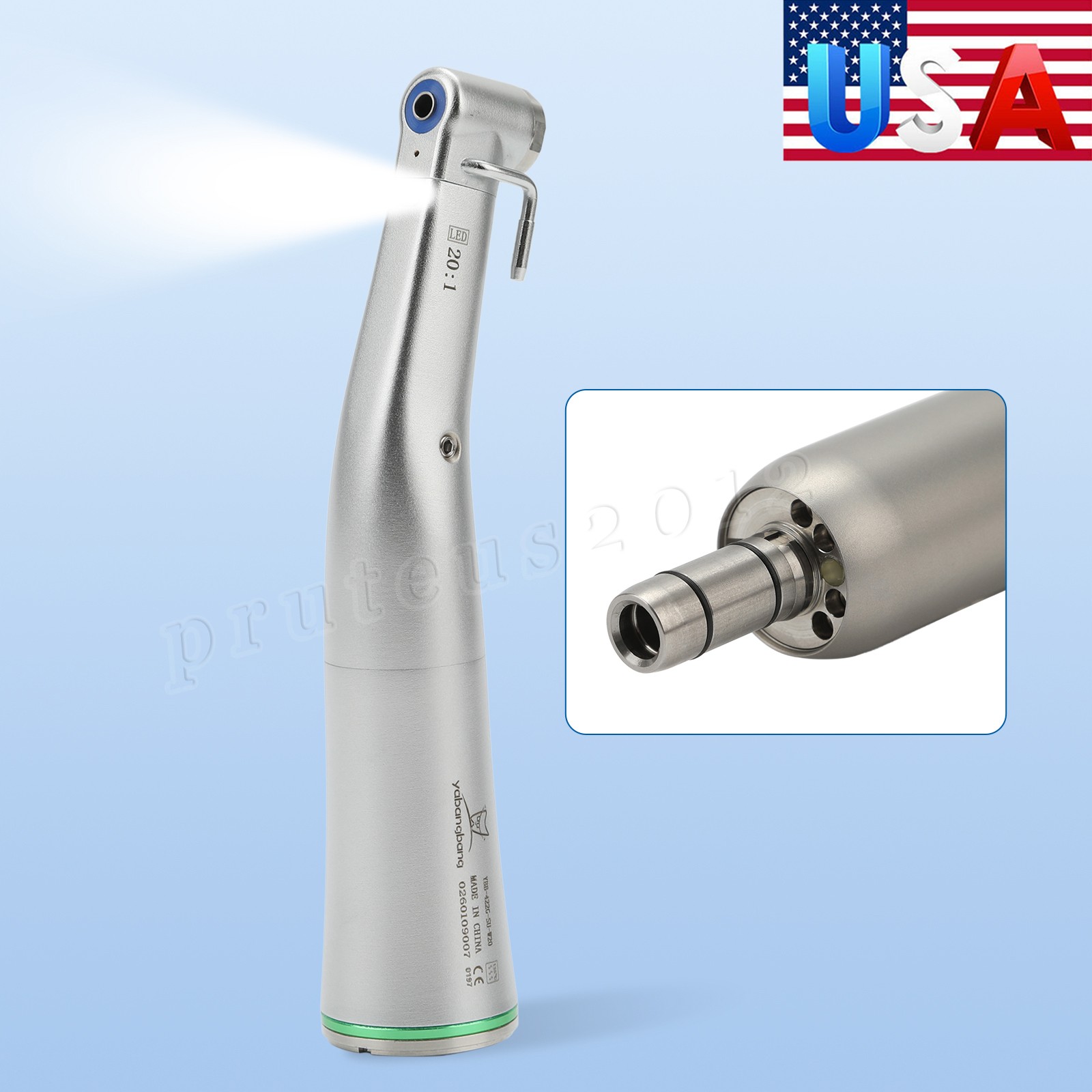 USA Dental LED E-generator High Speed Handpiece Fiber Optic 4 Holes NSK Style