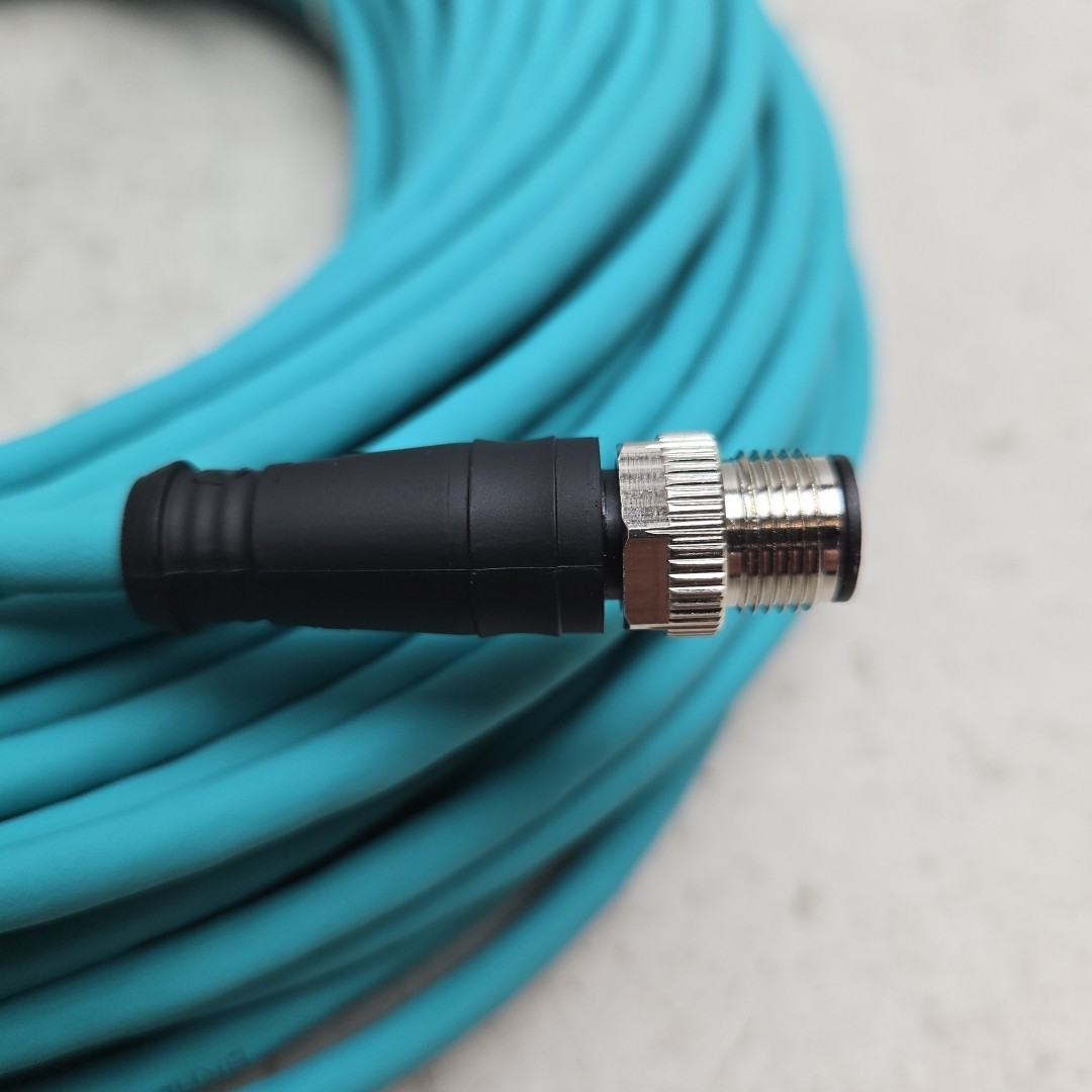 Woodhead 1201089134 M12 Ethernet Cable Assembly 48V 0.5A 38M E12A06004M380 New