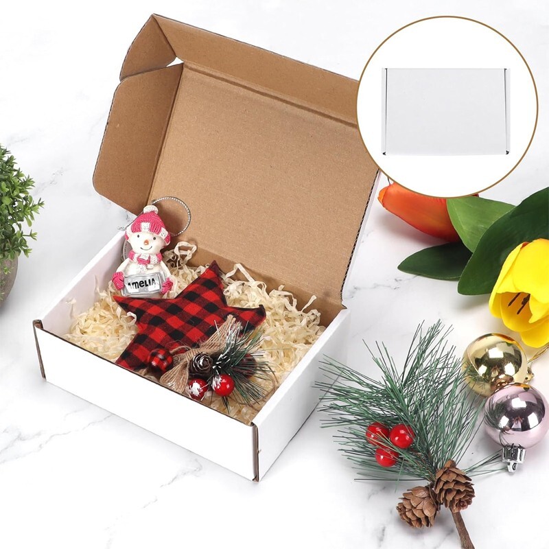 6x4x2 inch corrugated box – brown/white optional – Multifunctional packing case