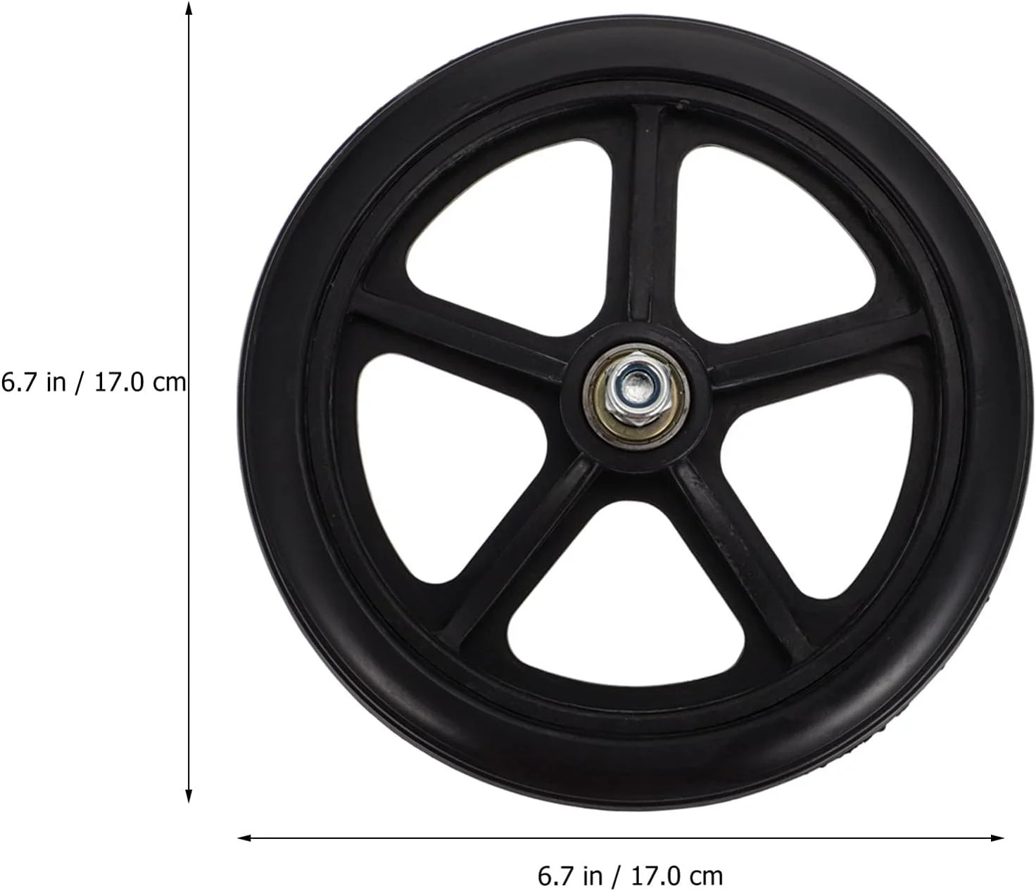 Healifty Replacement Office Chair Caster Wheels 2-Pack 6.69 Inch Front Wheel for