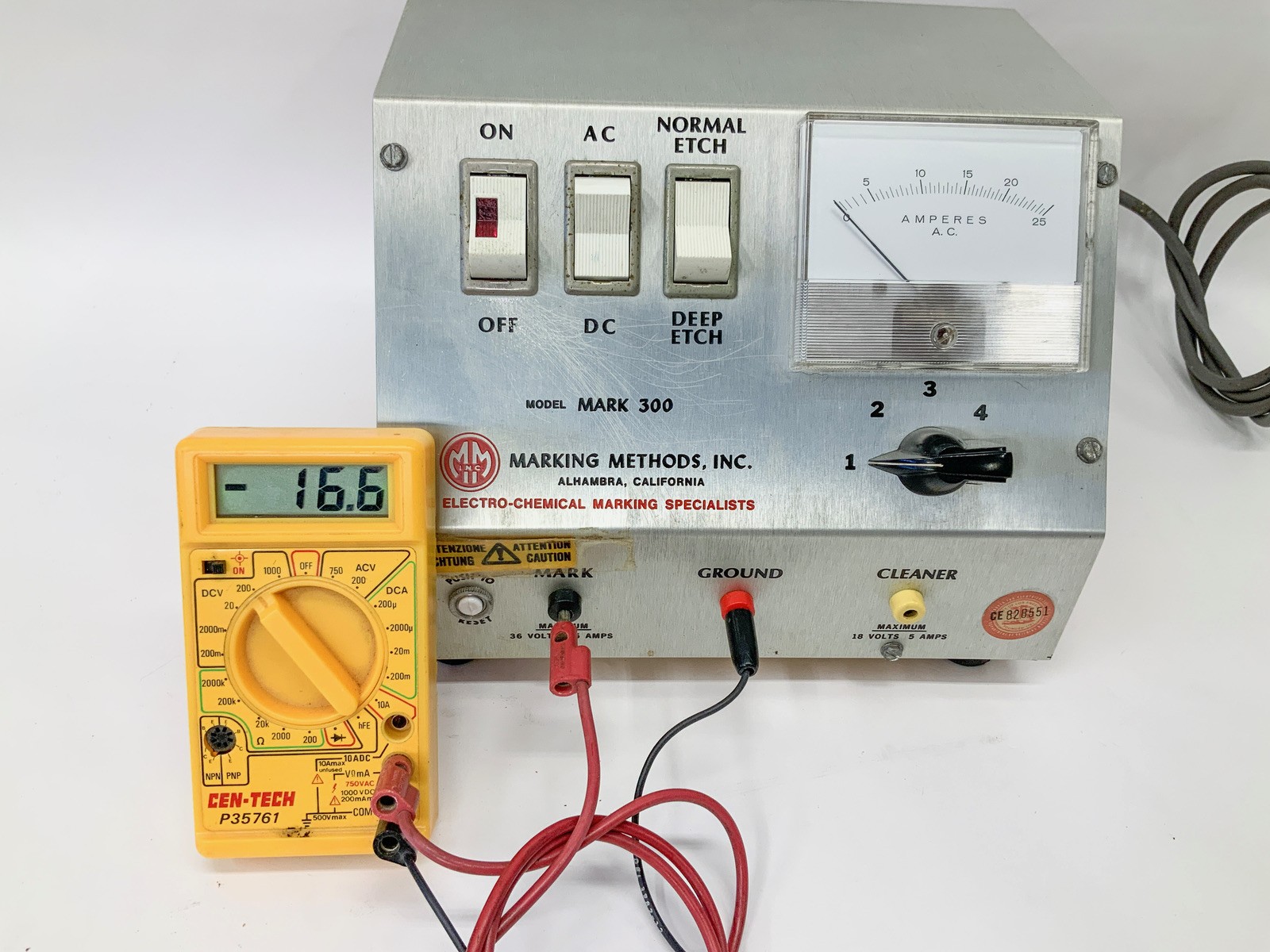 Marking Methods Inc Mark 300 Electro Chemical Etching System – TESTED Works