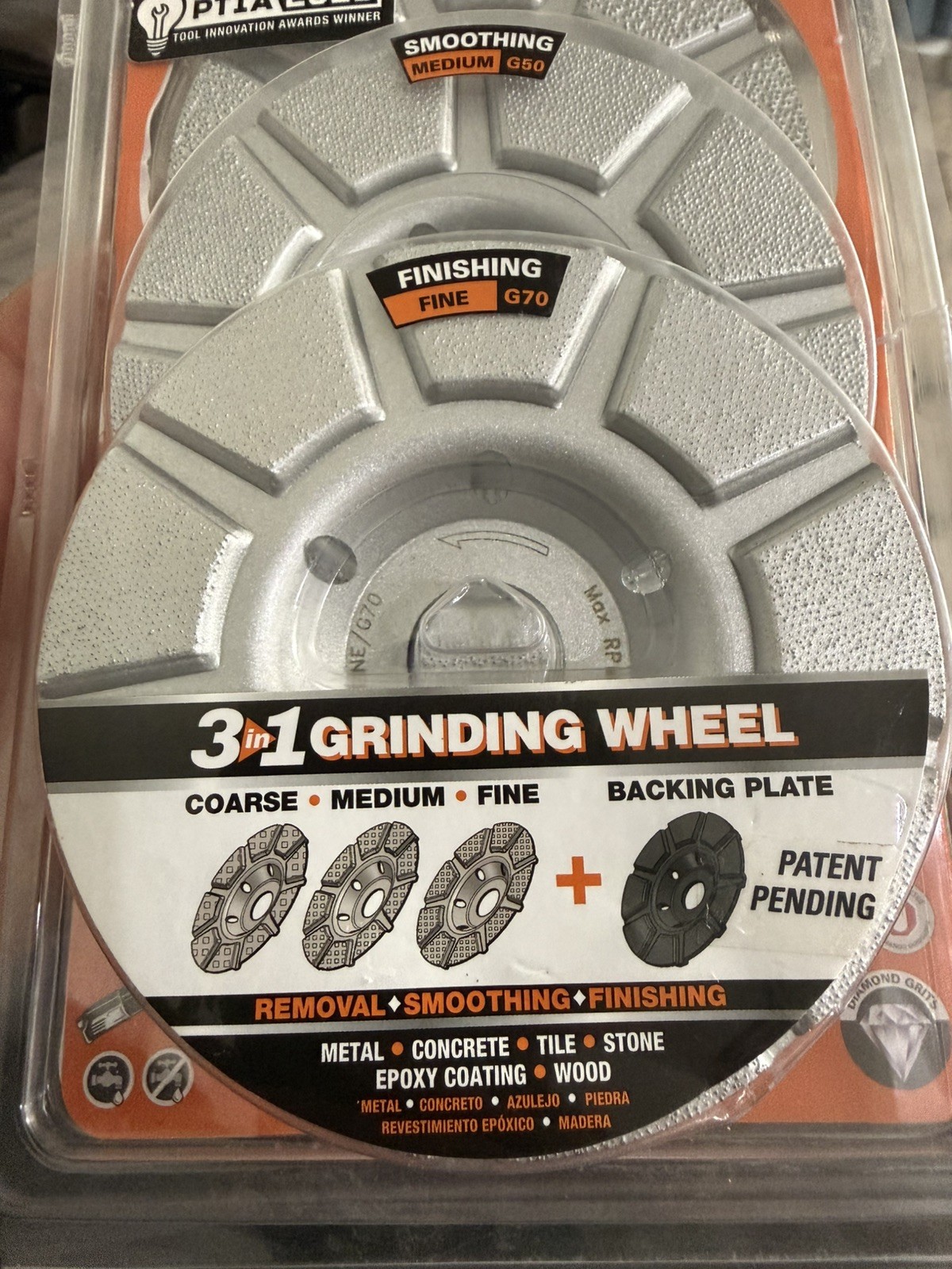 RIDGID 4.5 in. 3-in-1 Exchange Grit Cup Wheel