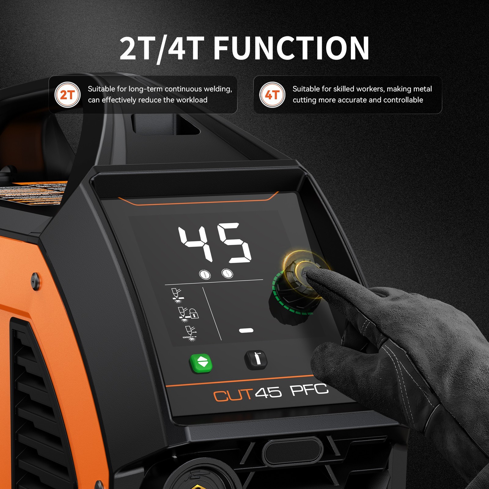 JASIC MIG Welder + Plasma Cutter PFC Welding/Cutting Machine for 95-265V Voltage