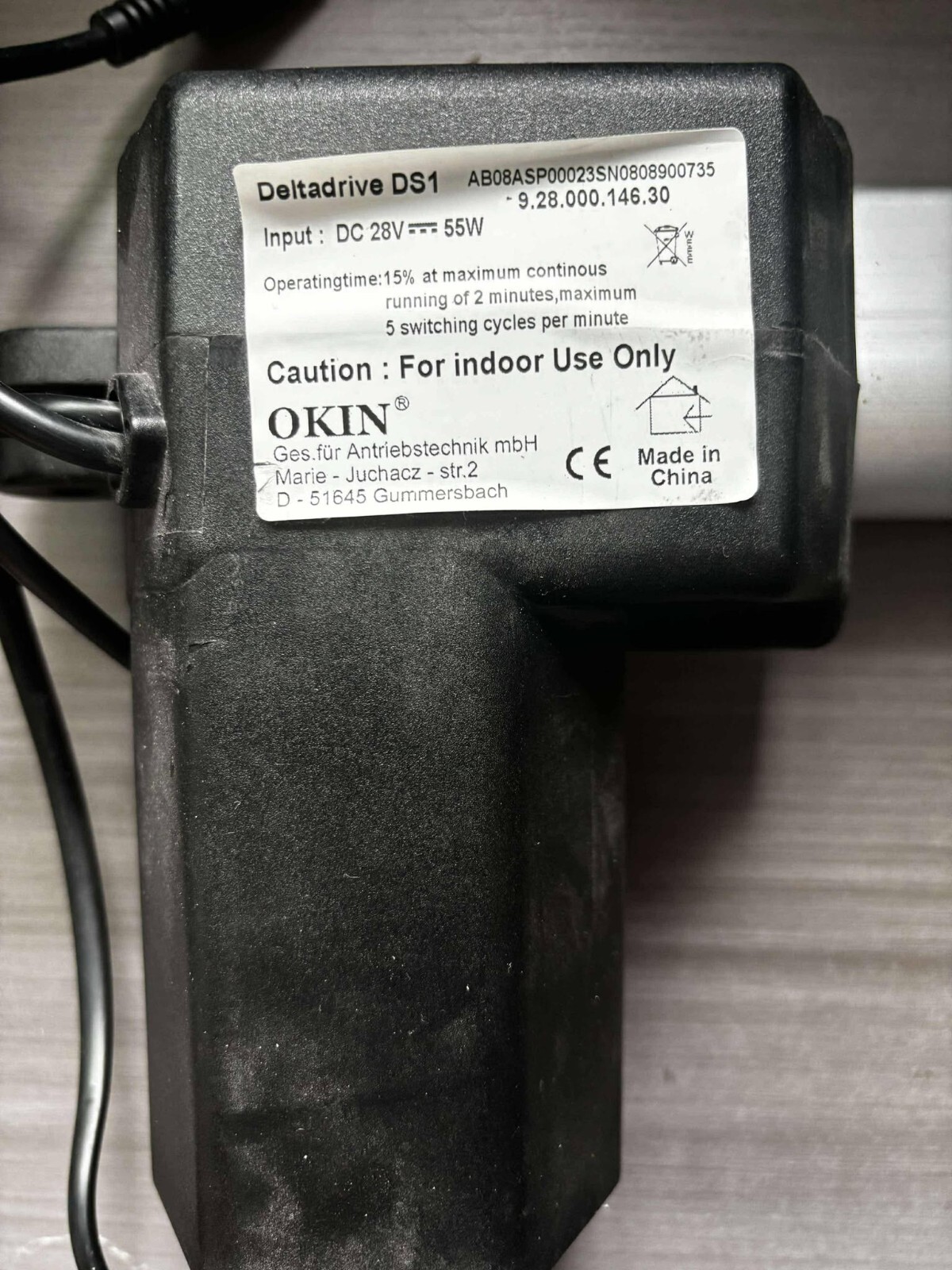 Okin – DELTADRIVE DS1 Motor Linear Actuator for Lift Chairs Power Recliner