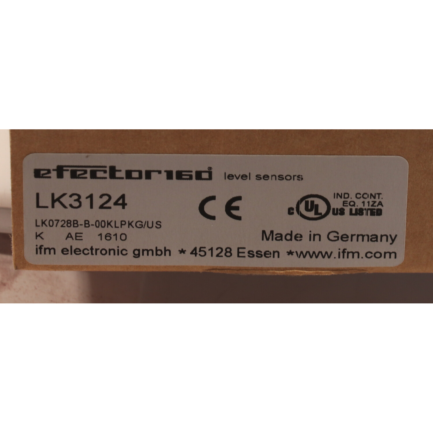 Ifm LK3124 Electronic Level Sensor New NFP