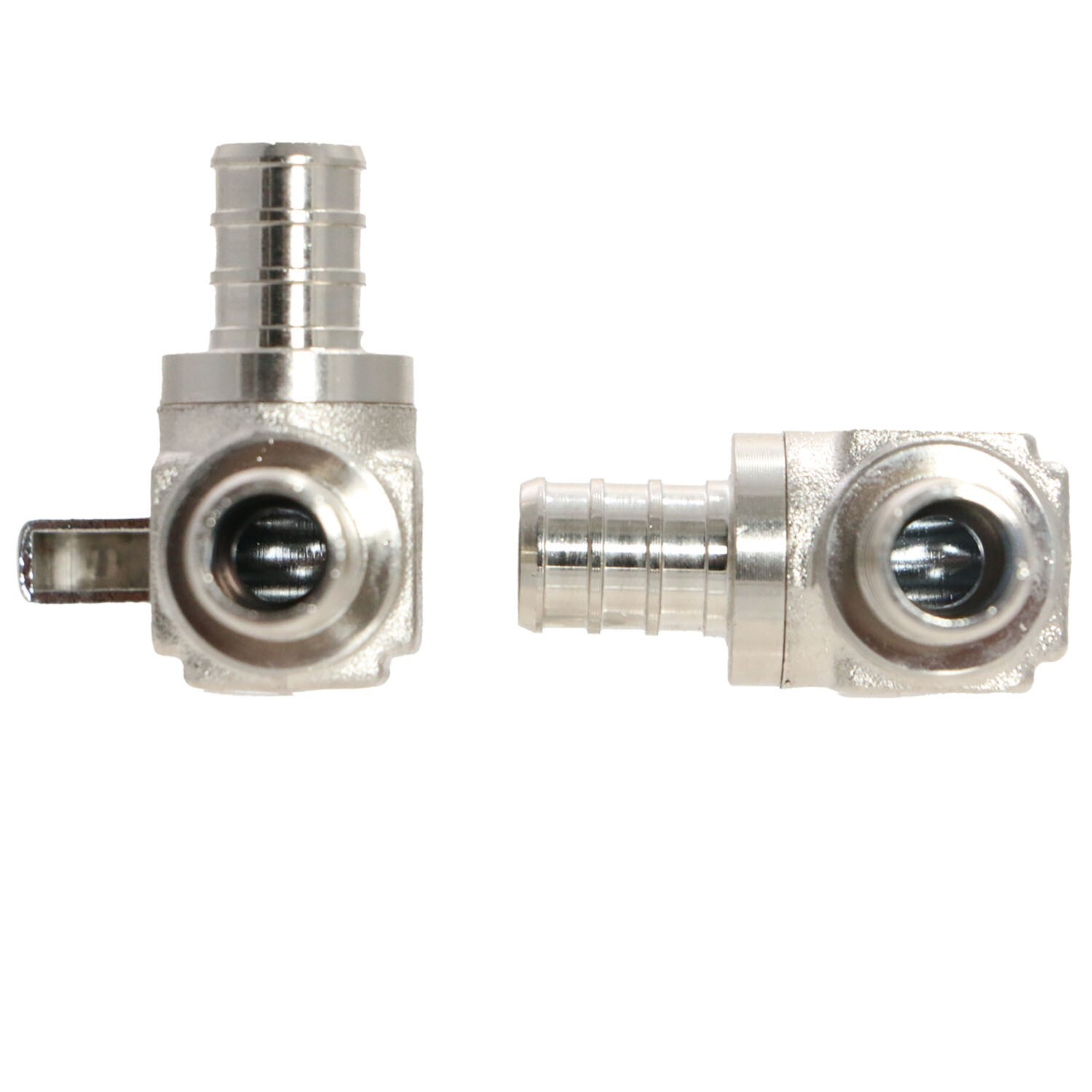 1) 1/2″ PEX X 1/2″ PEX ANGLE STOP VALVE, 1/4 TURN, FULL PORT LEAD-FREE BRASS NSF