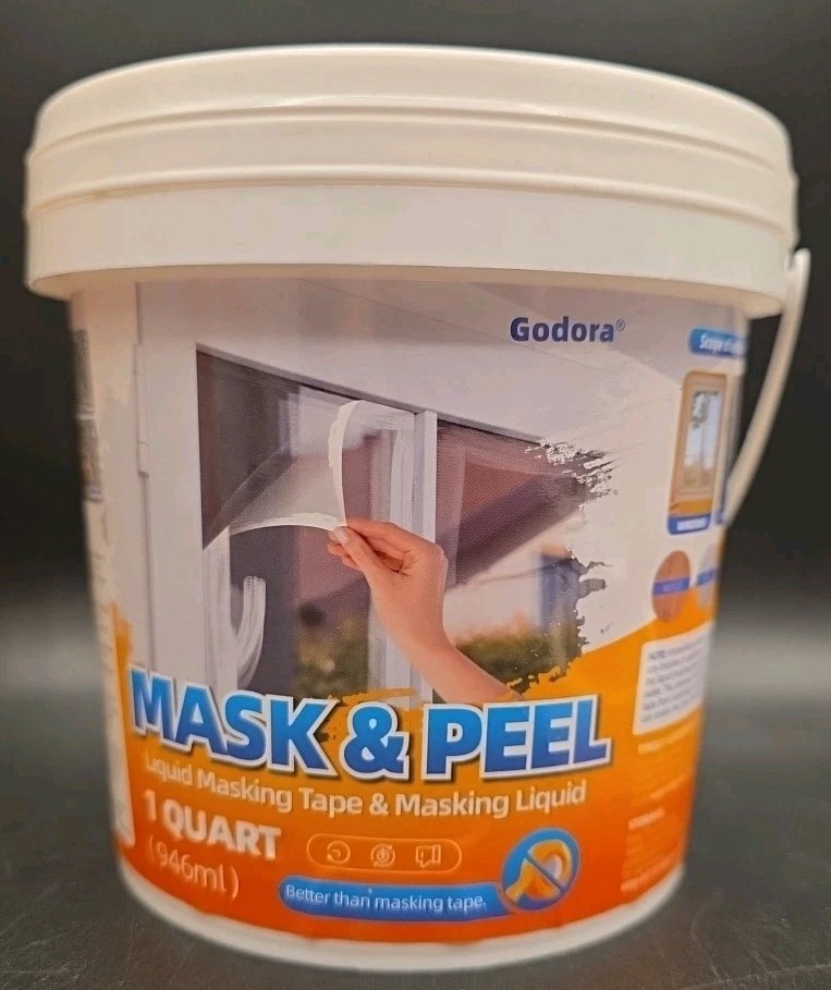 Window Painting Mask & Peel 1 qt L White Super Strength Liquid Masking Tape 1 pk
