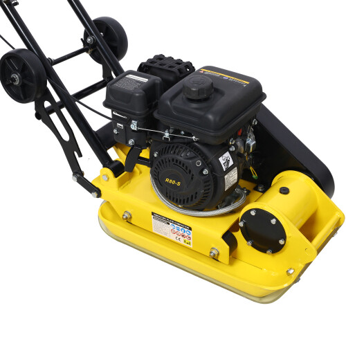 2.5HP Plate Compactor Gas 80cc 1800 Lbs Force Construction Concrete Tamper Paver