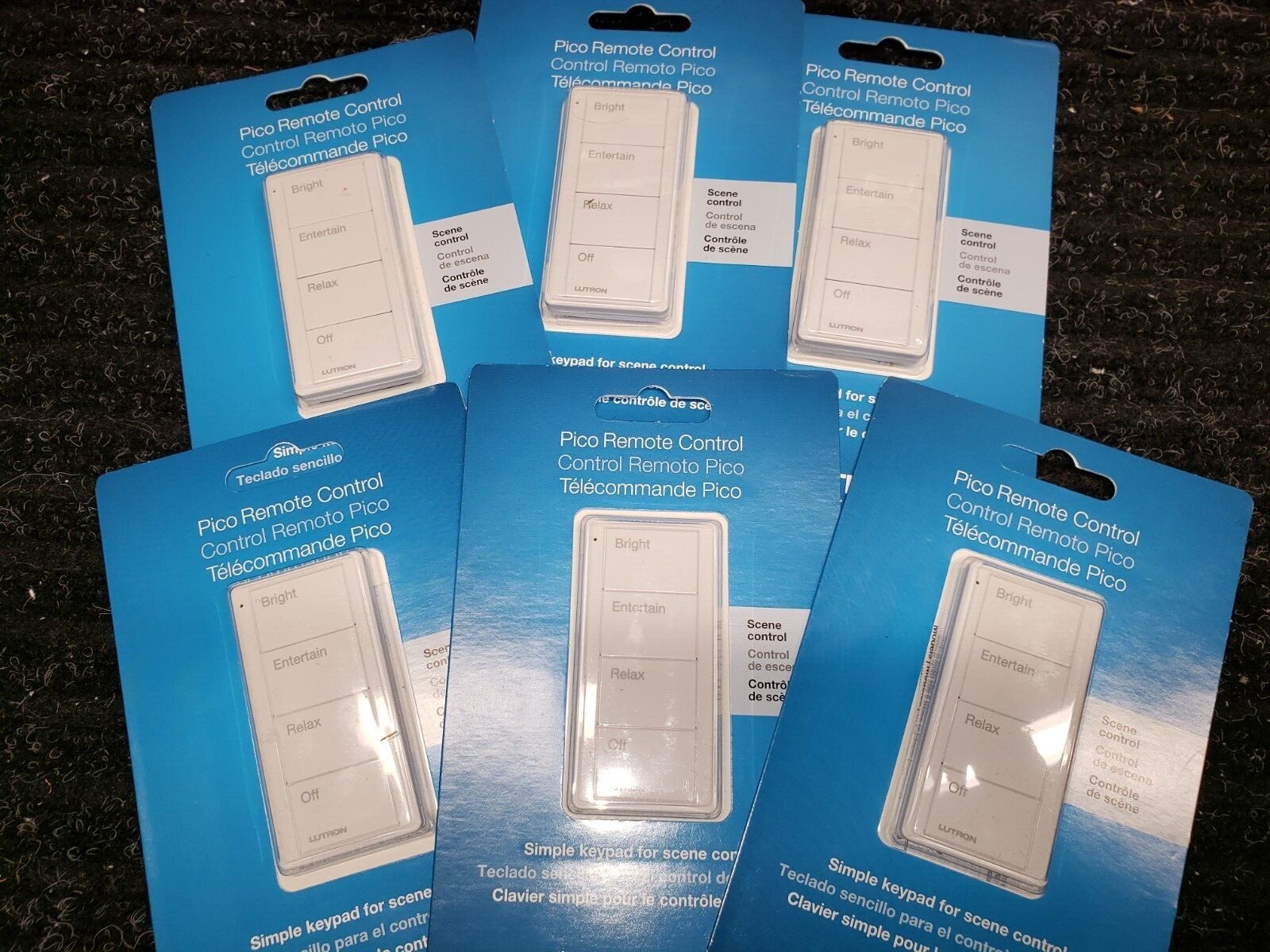 Lutron Pico Control – 4-Button Any Room RELAX Scene White PJ2-4B-GWH-P03 Caseta