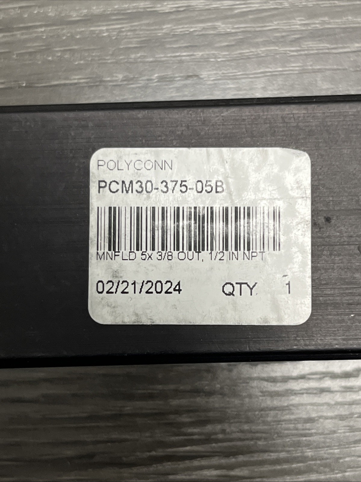 5 Port 3/8″ Out X 2 Port 1/2″ In Aluminum Manifold