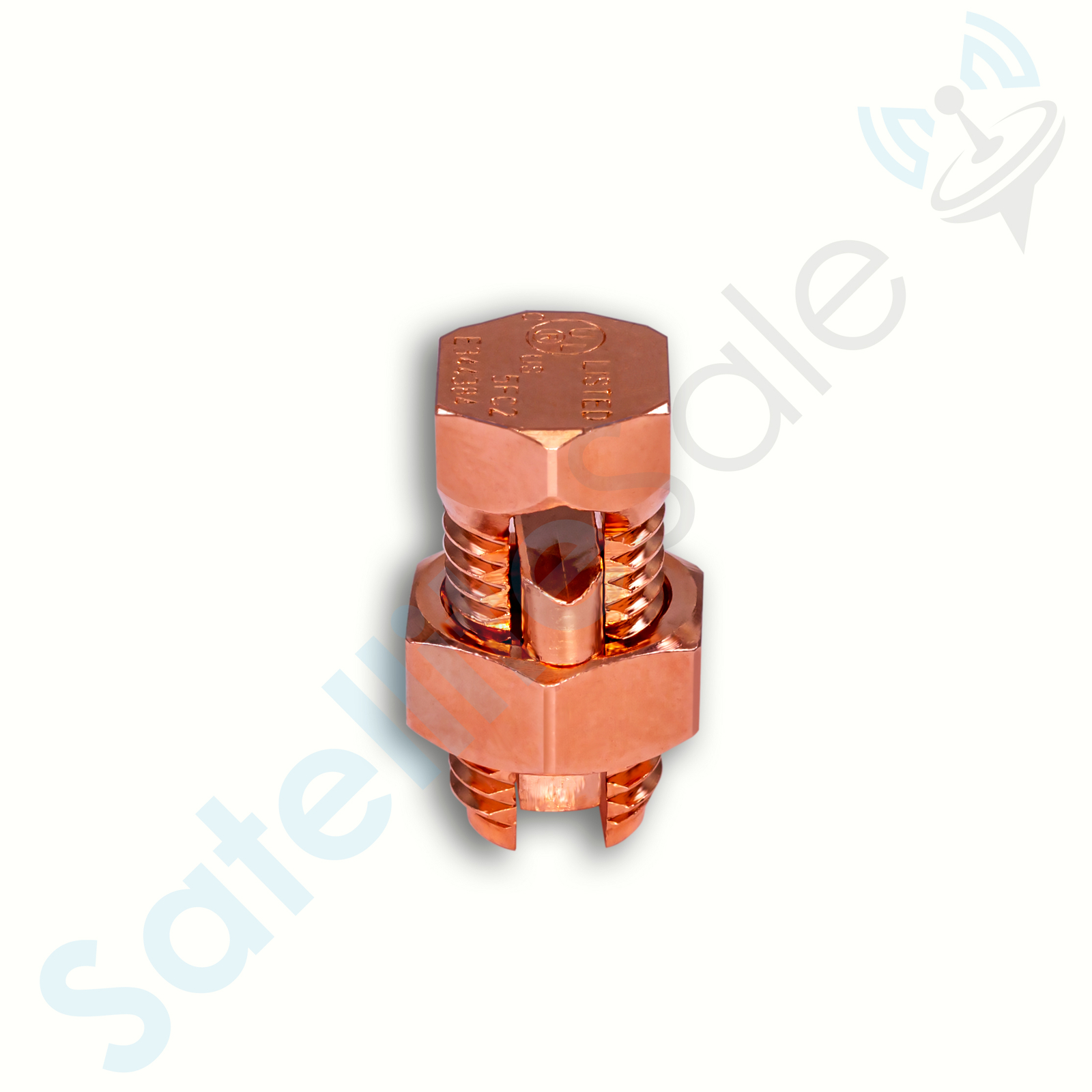 SatelliteSale UL-Listed High Strength Brass Grounding Split Bolt Connectors