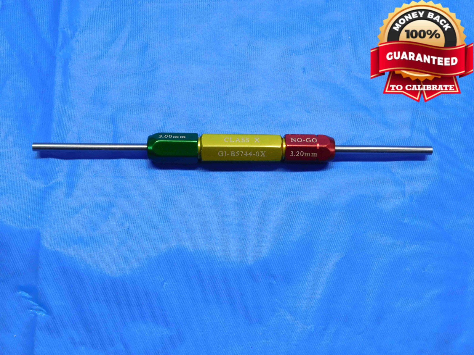 3.000 & 3.200 CLASS X METRIC PIN PLUG GAGE GO NO GO ONSIZE 3 mm .1260 3.00 3.20