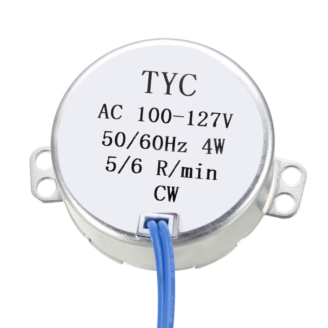 Turntable Synchronous Motor 50-60Hz 100-127 VAC CW 4W 5-6RPM
