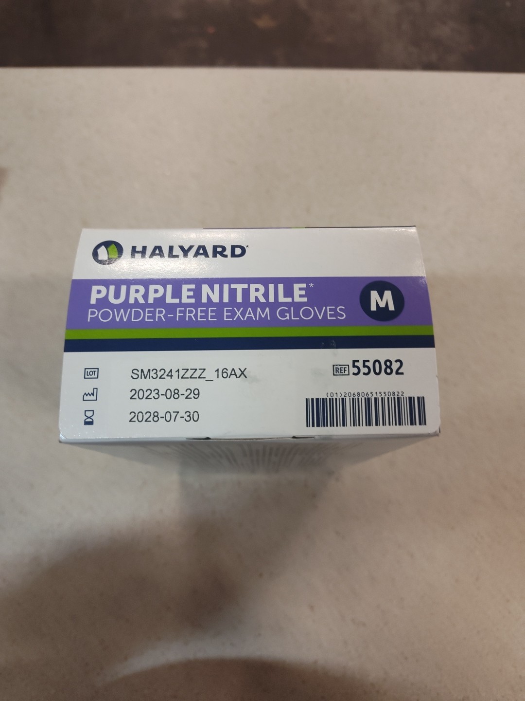 Halyard 55082 Nitrile Exam Gloves, Pack of 100 – Purple