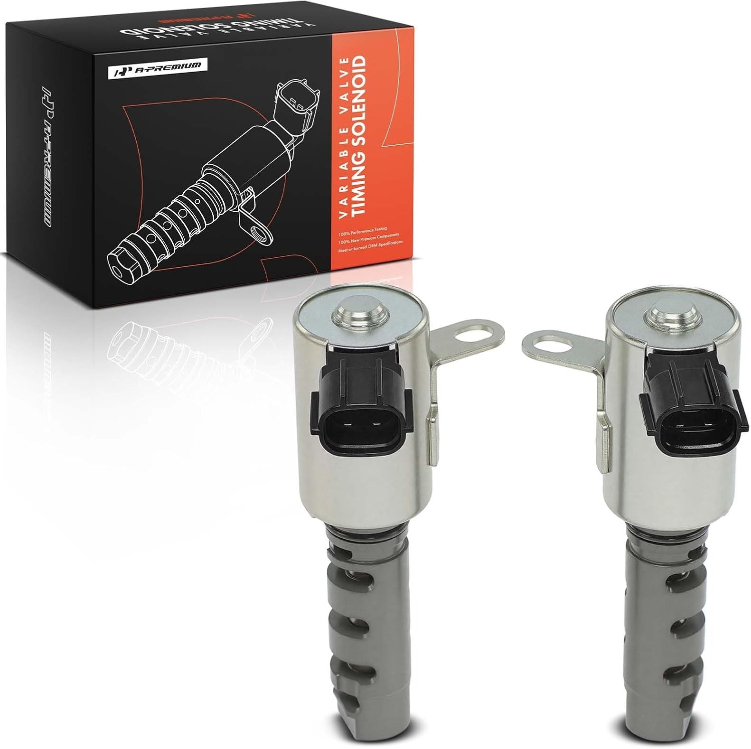A-Premium 2-PC Left & Right Engine Variable Valve Timing (VVT) Solenoid Compatib