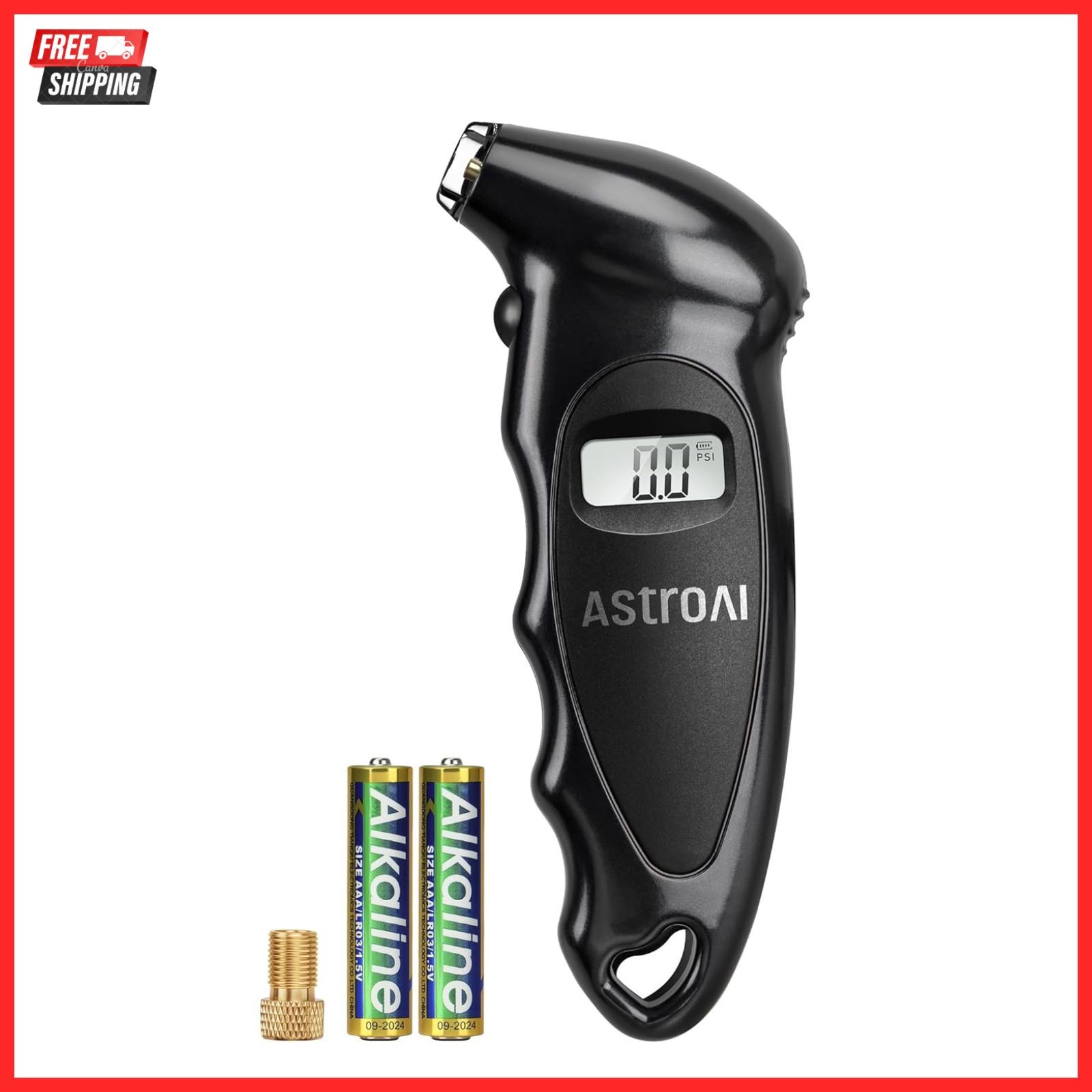 Digital Tire Pressure Gauge 0-150PSI Backlit LCD Accurate Tester